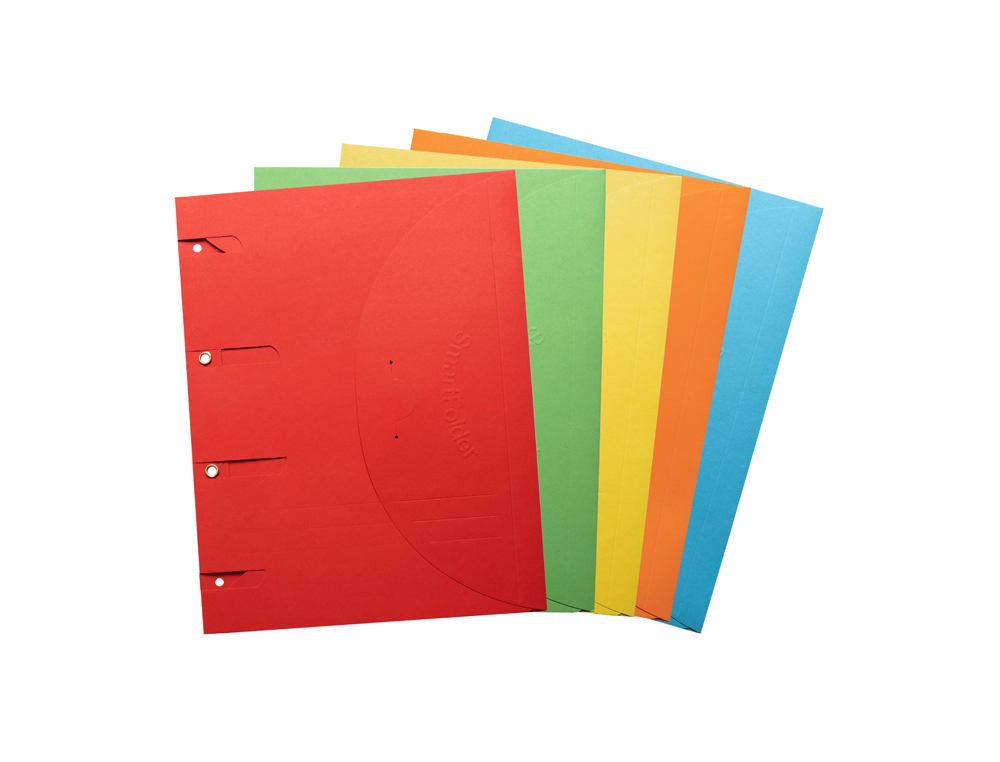 CARPETA PARA ARCHIVADOR DJOIS SMARTFOLDER FSC BLUE ANGEL DIN A4 TRES SOLAPAS Y CIERRE DE VELCRO CARTON 225 GR