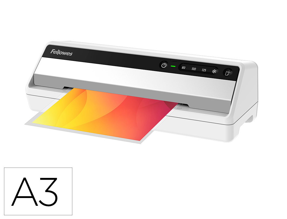 PLASTIFICADORA FELLOWES SATURN 3I DIN A3 2 RODILLOS SISTEMA ANTIATASCO HASTA 125 MICRAS