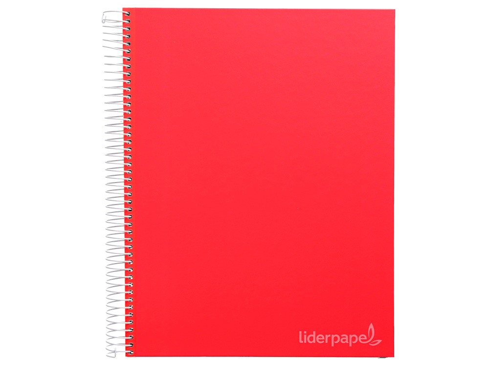 CUADERNO ESPIRAL LIDERPAPEL A5 MICRO JOLLY TAPA FORRADA 140H 75GR HORIZONTAL 5 BANDAS 6 TALADROS COLORES SURTIDOS