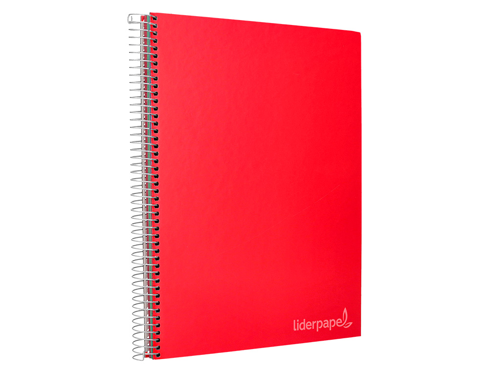 CUADERNO ESPIRAL LIDERPAPEL A5 MICRO JOLLY TAPA FORRADA 140H 75GR HORIZONTAL 5 BANDAS 6 TALADROS COLORES SURTIDOS