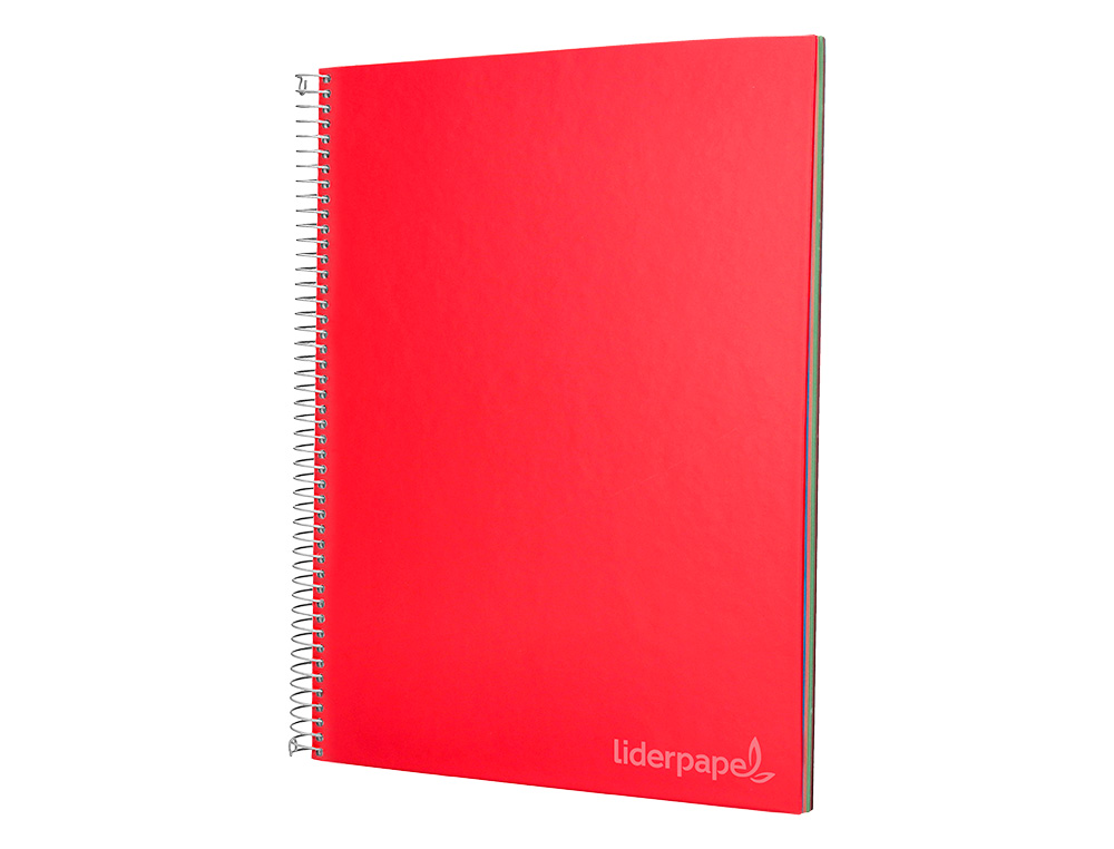 CUADERNO ESPIRAL LIDERPAPEL A5 MICRO JOLLY TAPA FORRADA 140H 75GR HORIZONTAL 5 BANDAS 6 TALADROS COLORES SURTIDOS