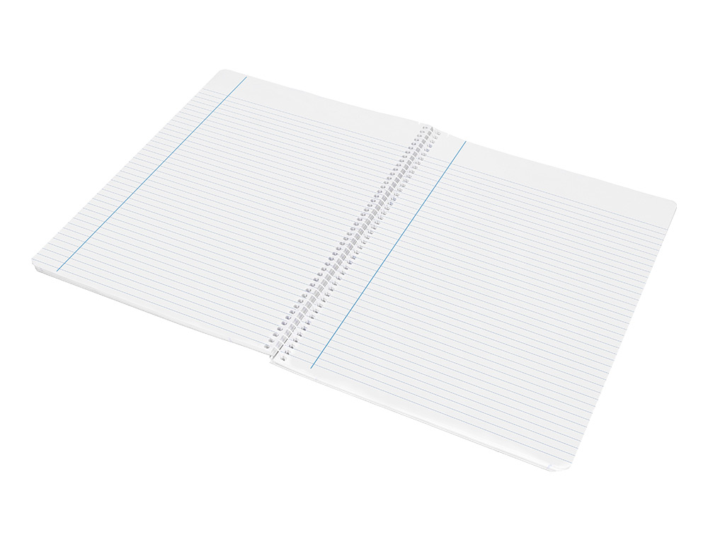 CUADERNO ESPIRAL LIDERPAPEL FOLIO WITTY TAPA DURA 80H 75GR RAYADO HORIZONTAL 8MM CON MARGEN COLORES SURTIDOS