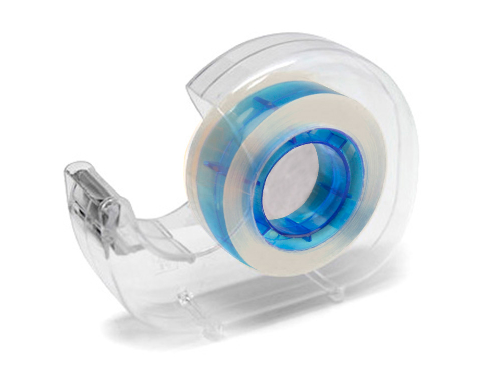 CINTA ADHESIVA Q-CONNECT TRANSPARENTE 25 MT X 18 MM CON MADRIL DE COLOR PACK DE 4 UNIDADES