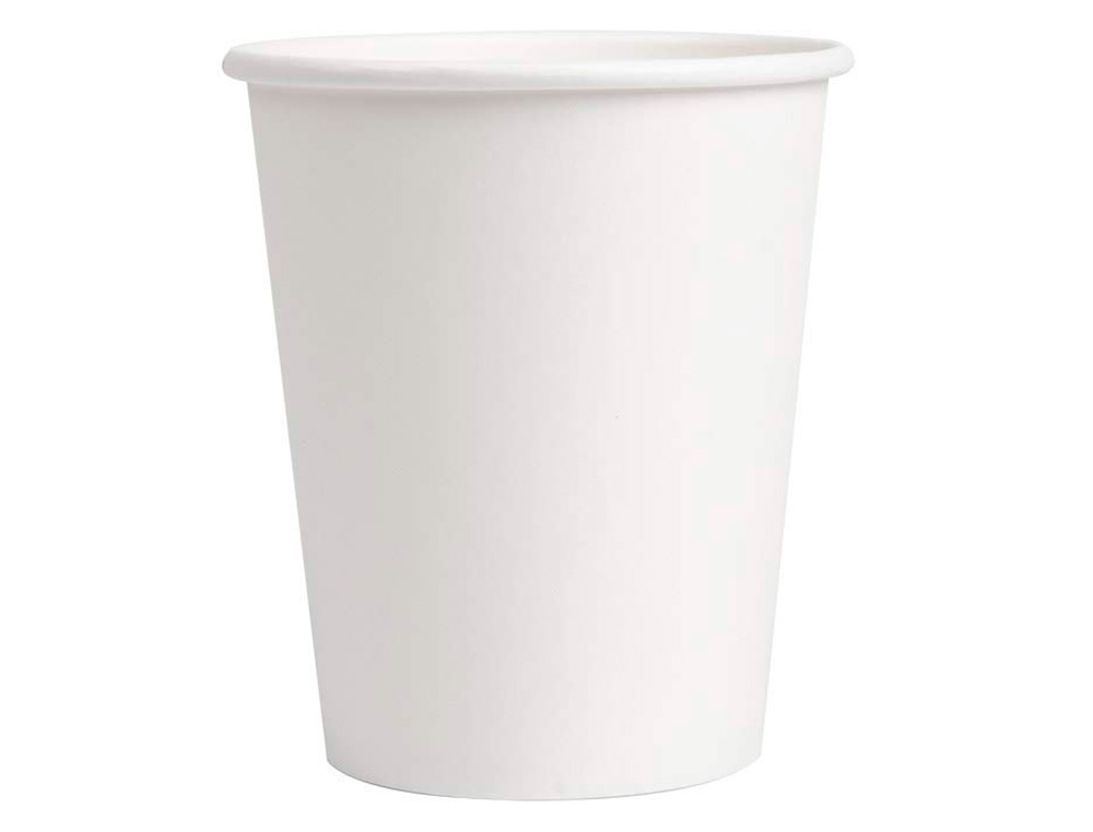 VASO DE CARTON BIODEGRADABLE BLANCO 270 ML PAQUETE DE 50 UNIDADES