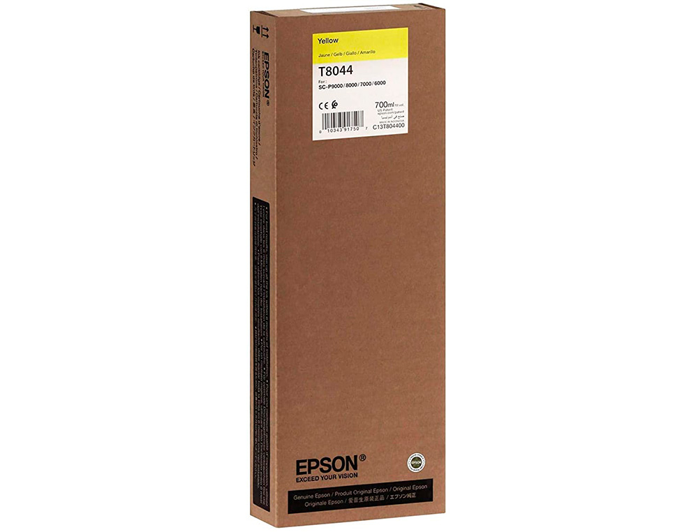 INK-JET EPSON GF SURECOLOR SERIE SC-P AMARILLO ULTRACHROME HDX/HD 700ML