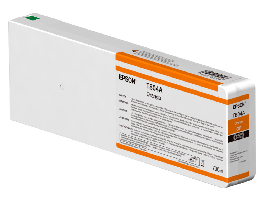 INK-JET EPSON GF SURECOLOR SERIE SC-P NARANJA ULTRACHROME HDX/HD 700ML