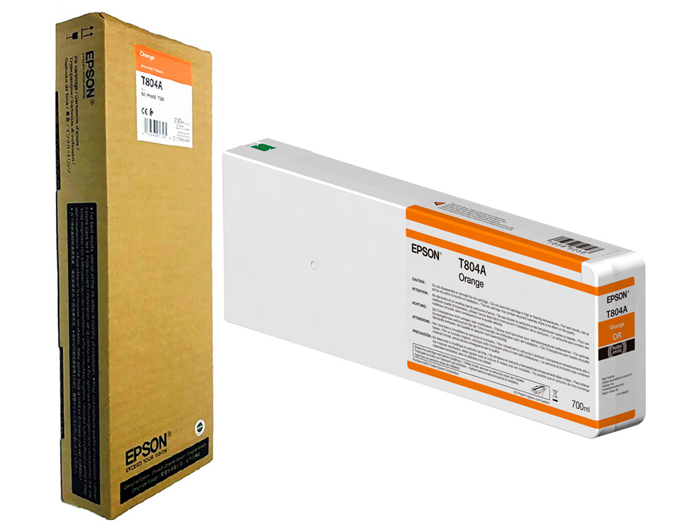 INK-JET EPSON GF SURECOLOR SERIE SC-P NARANJA ULTRACHROME HDX/HD 700ML