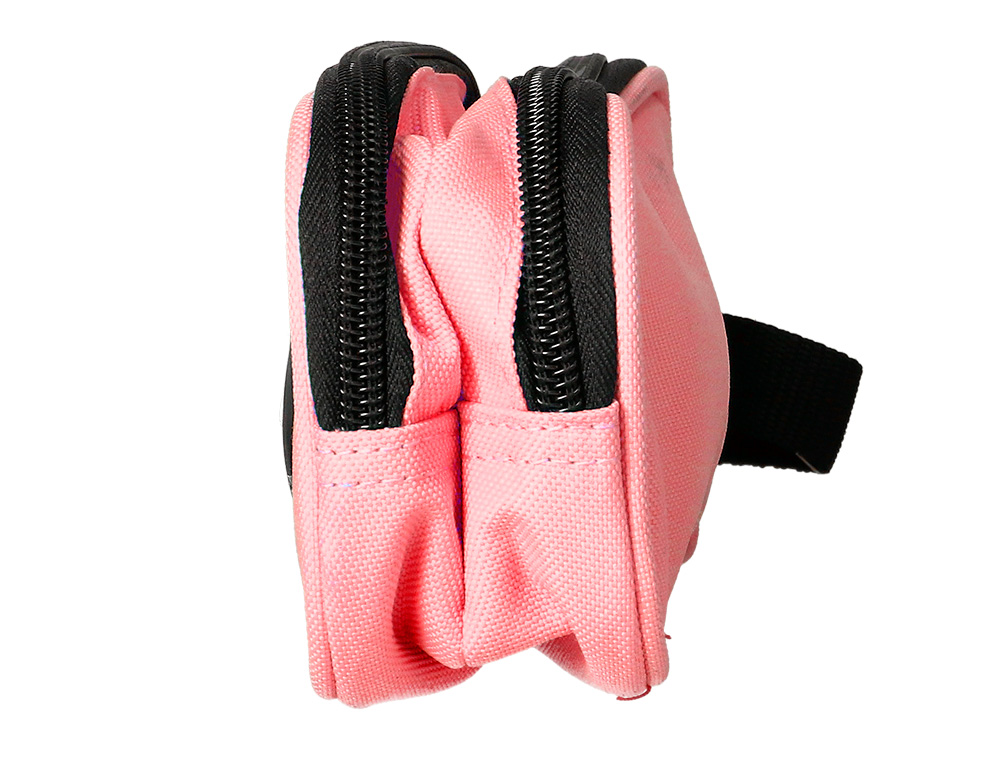 ESTUCHE PORTATODO ANTARTIK DOBLE CREMALLERA COLOR CORAL 210X60X80 MM