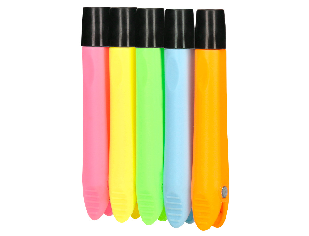 PORTATIZAS PLASTICO LIDERPAPEL MAGNETICO COLORES SURTIDOS CAJA DE 5 UNIDADES