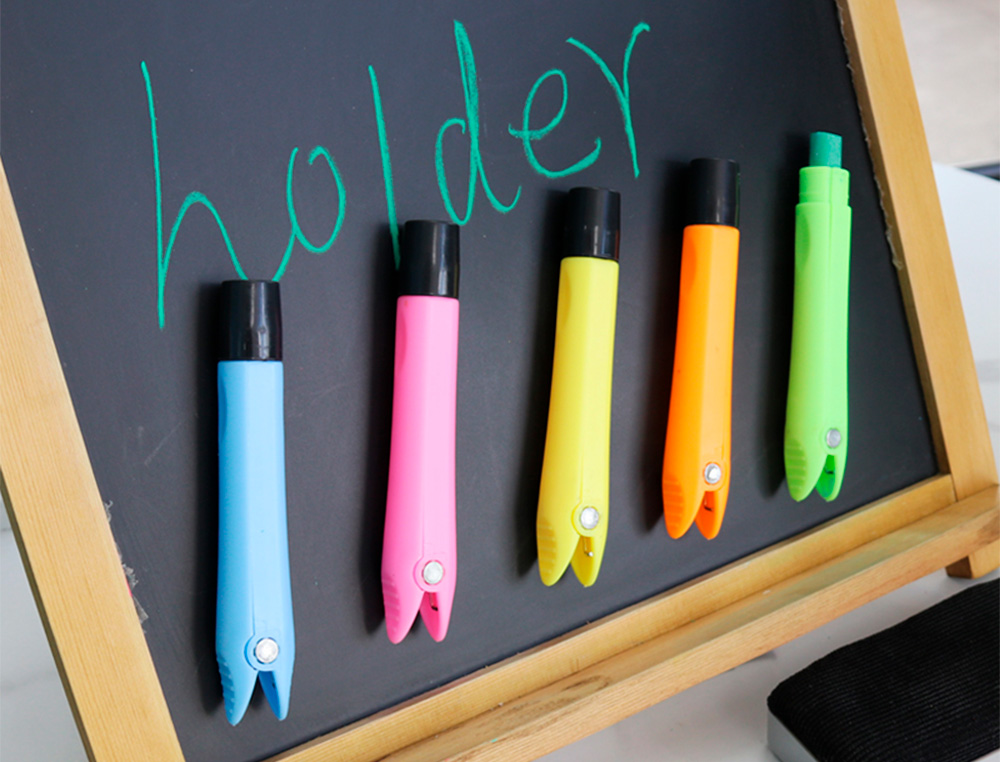 PORTATIZAS PLASTICO LIDERPAPEL MAGNETICO COLORES SURTIDOS CAJA DE 5 UNIDADES