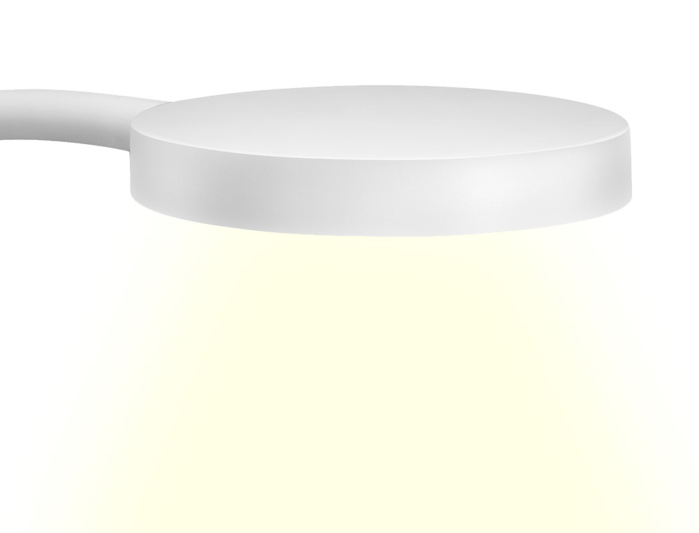 LAMPARA DE ESCRITORIO CEP LED 5,46W 300LM BRILLO REGULABLE CABEZA ORIENTABLE BLANCO Y MADERA