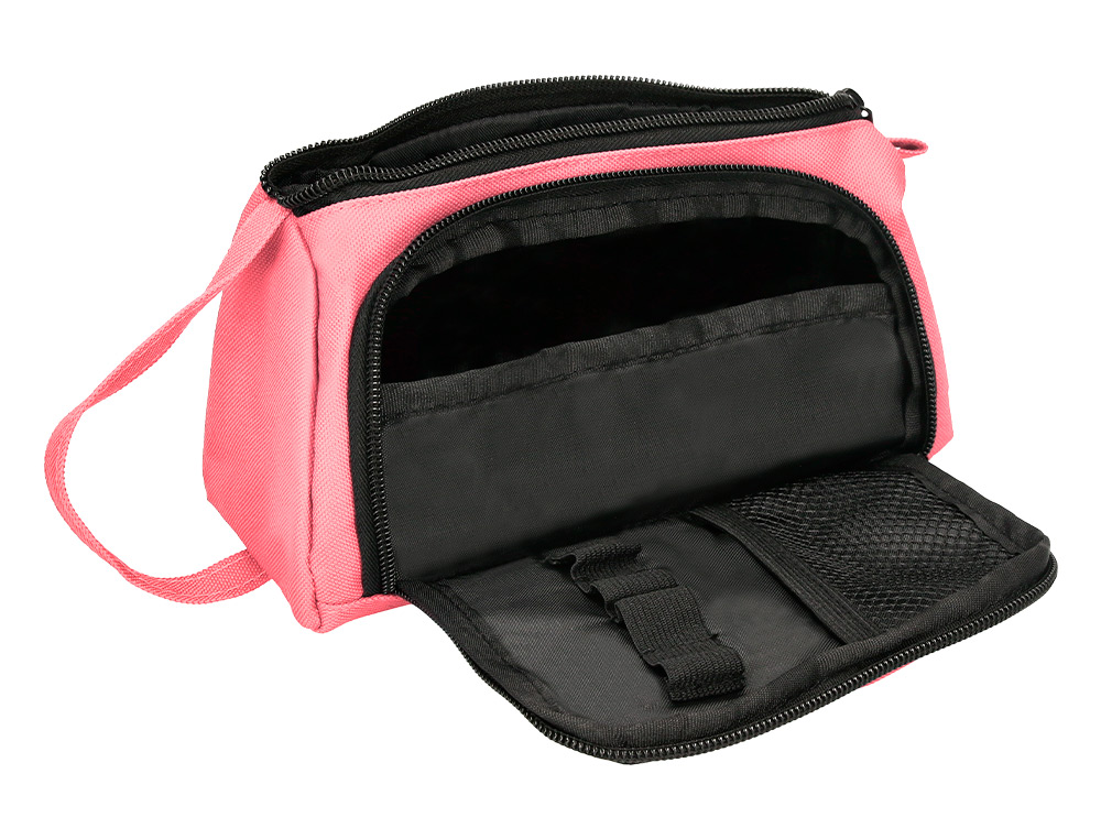 ESTUCHE PORTATODO ANTARTIK CON BOLSILLO DELANTERO DESPLEGABLE COLOR CORAL 110X85X200 MM