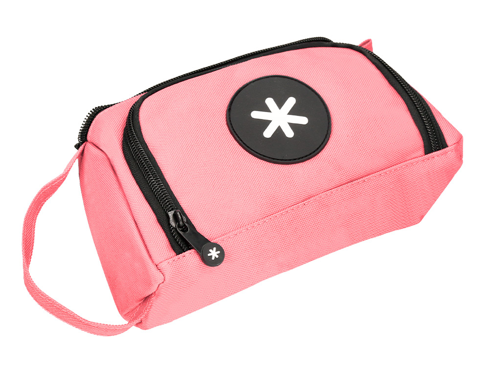 ESTUCHE PORTATODO ANTARTIK CON BOLSILLO DELANTERO DESPLEGABLE COLOR CORAL 110X85X200 MM