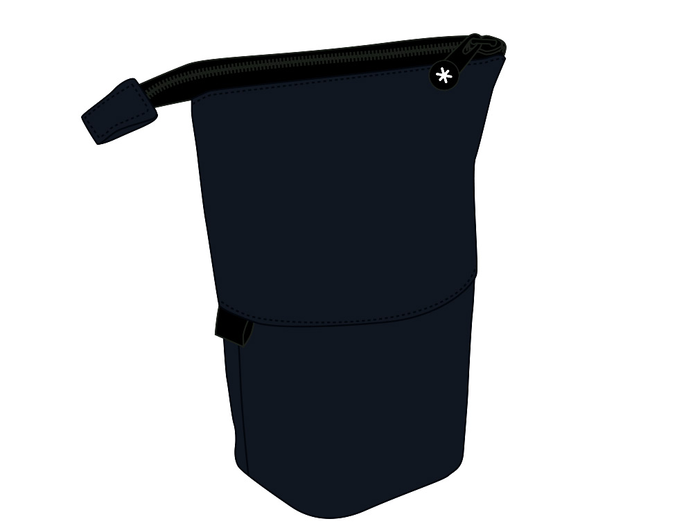 ESTUCHE PORTATODO ANTARTIK CUBILETE COLOR NEGRO 190X60X80 MM