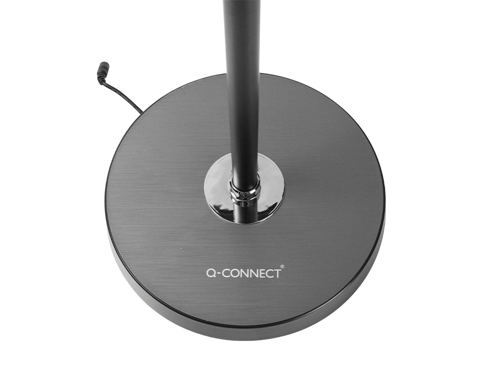 LAMPARA DE SUELO Q-CONNECT 15W CON CONTROL REMOTO ALTURA 146 CM COLOR NEGRO