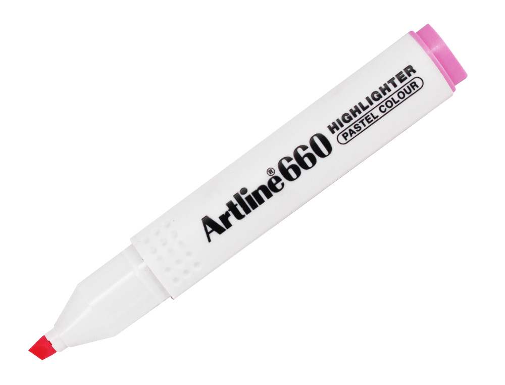 ROTULADOR ARTLINE FLUORESCENTE EK-660 ROSA PASTEL PUNTA BISELADA