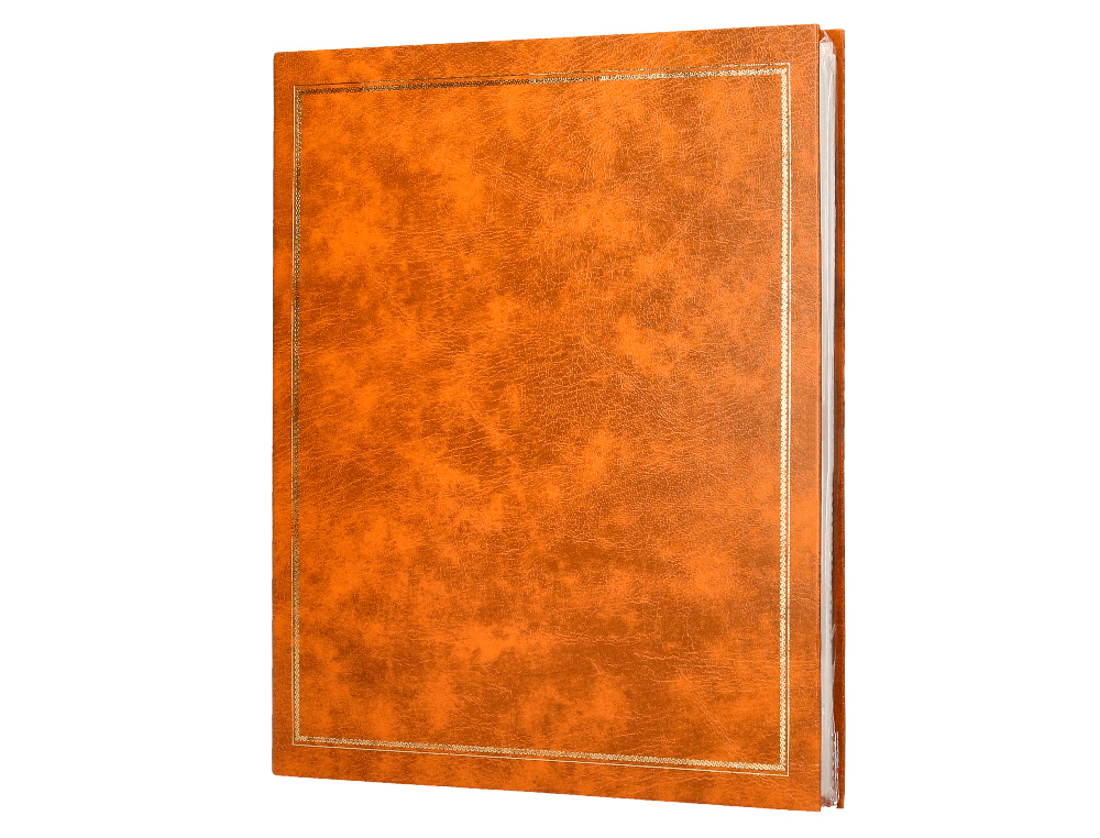 ALBUM DE FOTOS LIDERPAPEL ANILLAS SERIE CLASSIC CON 20 HOJAS AUTOADHESIVAS COLOR MARRON