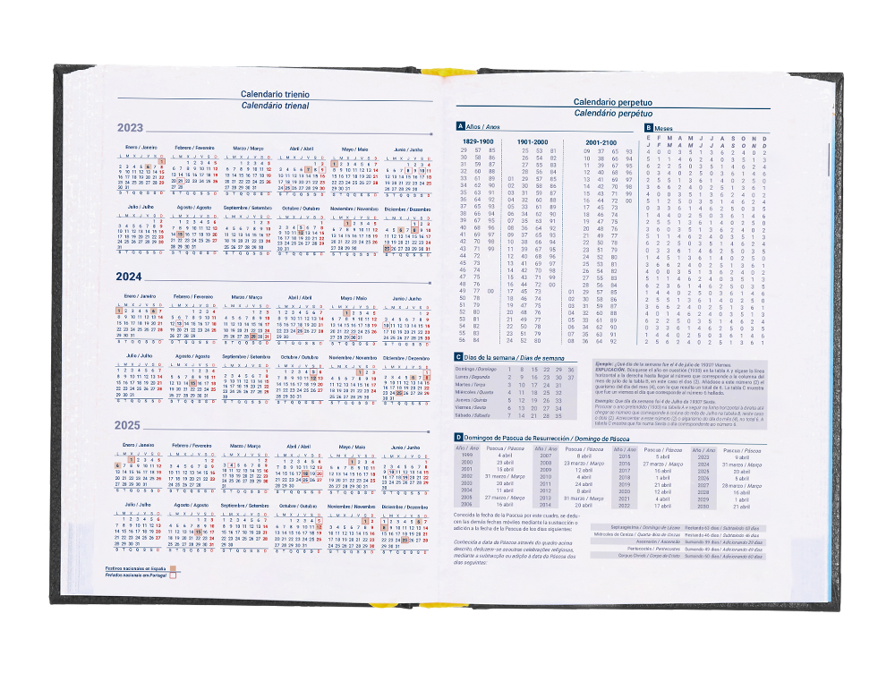 AGENDA ENCUADERNADA LIDERPAPEL CORFU 15X21 CM 2024 DIA PAGINA COLOR NEGRO PAPEL 60 GR