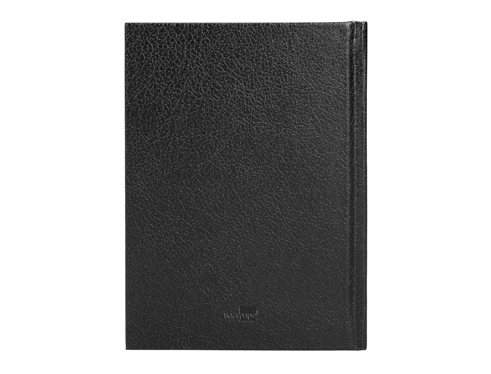 AGENDA ENCUADERNADA LIDERPAPEL CORFU 15X21 CM 2024 DIA PAGINA COLOR NEGRO PAPEL 60 GR