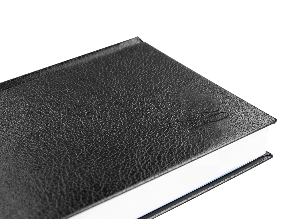 AGENDA ENCUADERNADA LIDERPAPEL CORFU 15X21 CM 2024 DIA PAGINA COLOR NEGRO PAPEL 60 GR