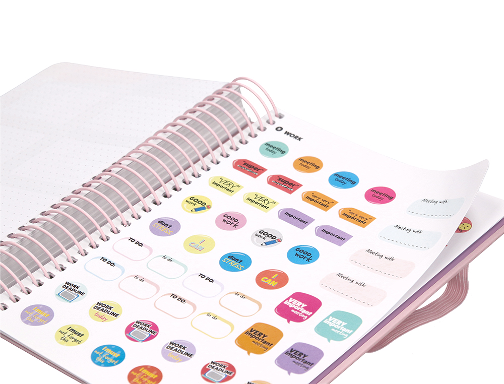 AGENDA DE OFICINA ANTARTIK A5+ 2024 DIA PAGINA 80 GR CON SOBRE Y 3 HOJAS DE PEGATINAS 165X215 MM