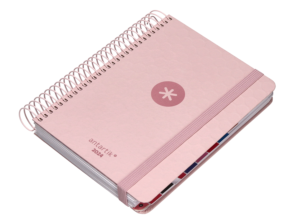 AGENDA DE OFICINA ANTARTIK A5+ 2024 DIA PAGINA 80 GR CON SOBRE Y 3 HOJAS DE PEGATINAS 165X215 MM