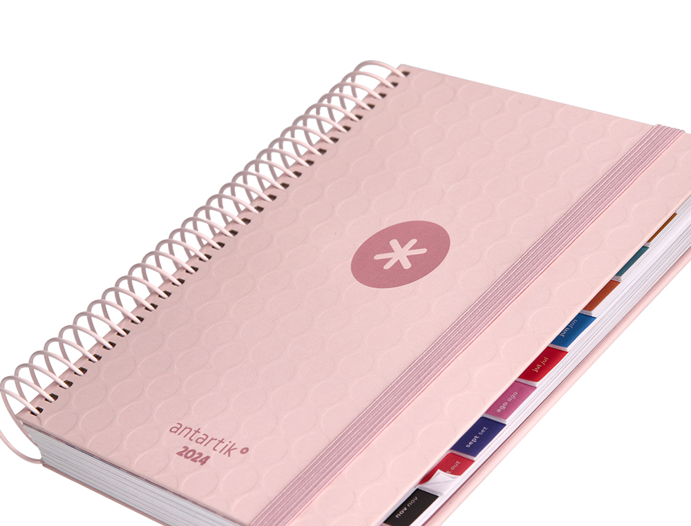 AGENDA DE OFICINA ANTARTIK A5+ 2024 DIA PAGINA 80 GR CON SOBRE Y 3 HOJAS DE PEGATINAS 165X215 MM