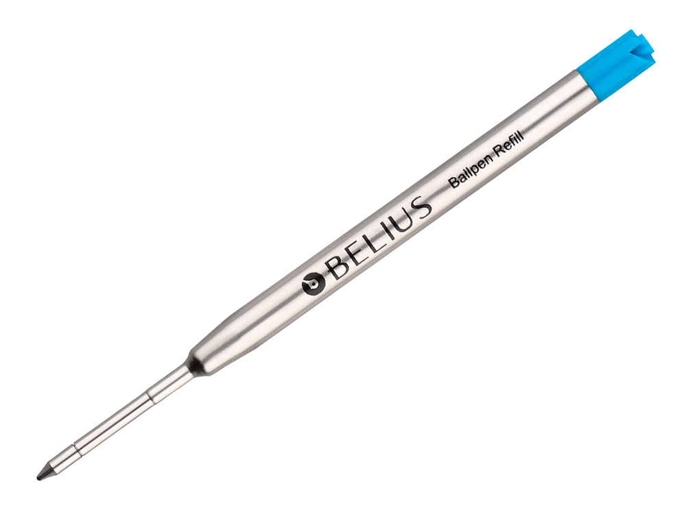 RECAMBIO BOLIGRAFO BELIUS AZUL 0,8 MM CAJA 3 UNIDADES