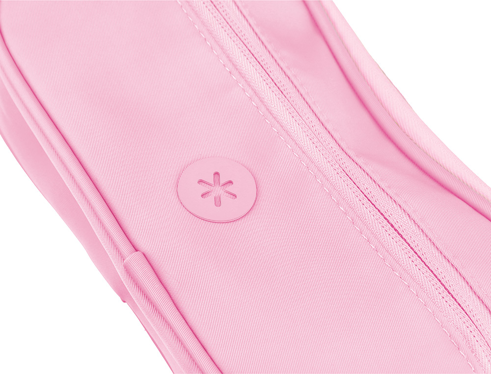 ESTUCHE PORTATODO ANTARTIK FUSION FLEX 3 CREMALLERAS ROSA COMPAERO MOCHILA 100X60X220 MM