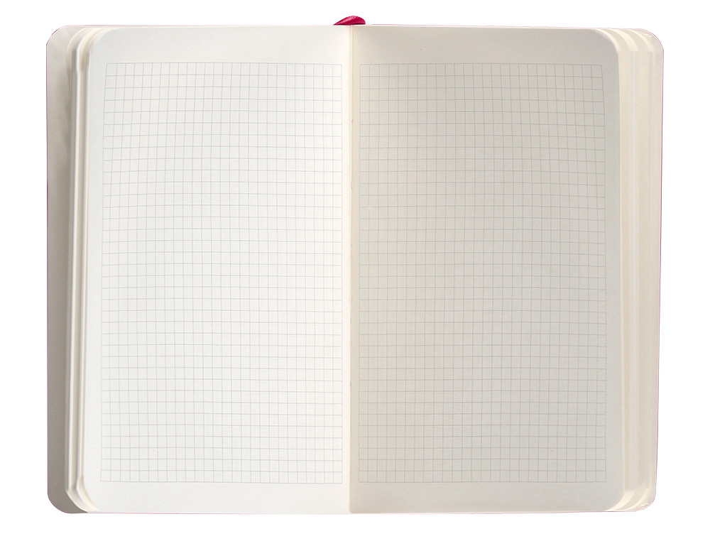 CUADERNO CON GOMILLA ANTARTIK NOTES TAPA BLANDA A6 CUADRICULA BURDEOS 100 HOJAS 80 GR FSC