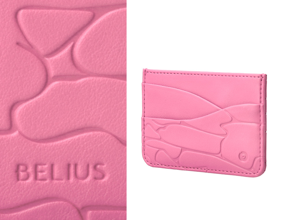BOLIGRAFO Y WALLET BELIUS COCKTAILS COSMOPOLITAN ALUMINIO ROSA PLATEADO RELIEVETINTA COLOR AZUL CAJA DISEÑO