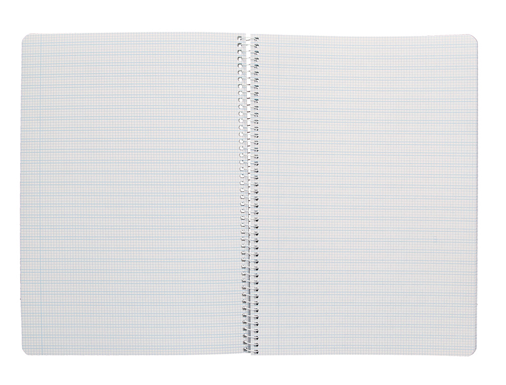 CUADERNO ESPIRAL LIDERPAPEL A4 PAUTAGUIA TAPA BLANDA 80H 75GR CUADRO PAUTADO 2,5MM COLOR AZUL