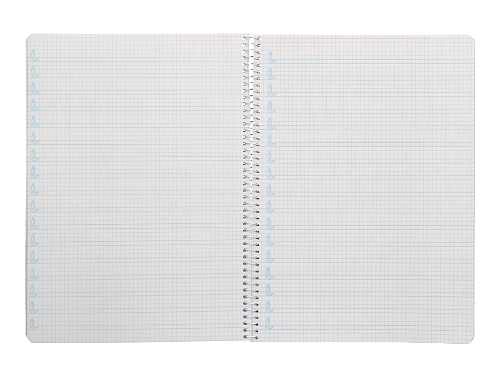 CUADERNO ESPIRAL LIDERPAPEL A4 PAUTAGUIA TAPA DURA 80H 90GR CUADRO PAUTADO 4MM COLOR LILA