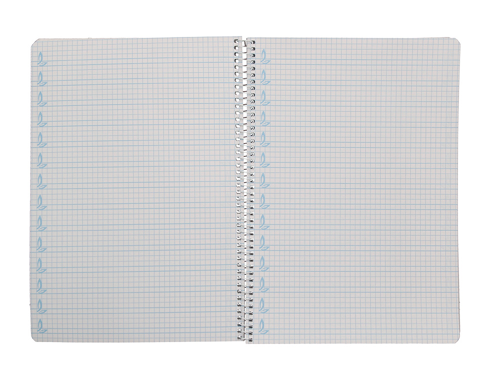 CUADERNO ESPIRAL LIDERPAPEL DIN A4 PAUTAGUIA TAPA DURA 80H 90 GR CUADRO PAUTADO 5MM COLOR AMARILLO