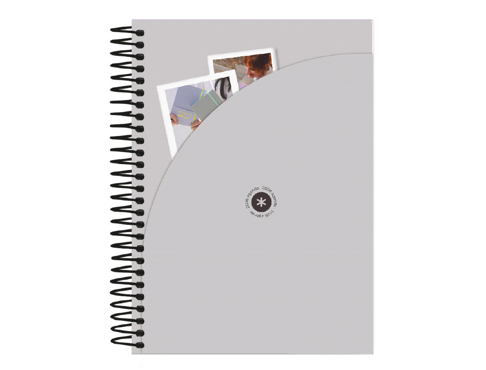 AGENDA ESPIRAL ANTARTIK MANIFEST A5+ 2026 DA PGINA AZUL PAPEL 80G FSC