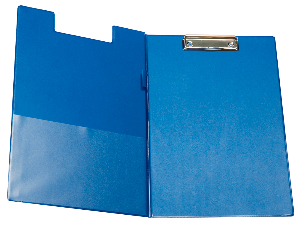 CARPETA Q-CONNECT MINICLIPS PLASTICO DIN A4 AZUL