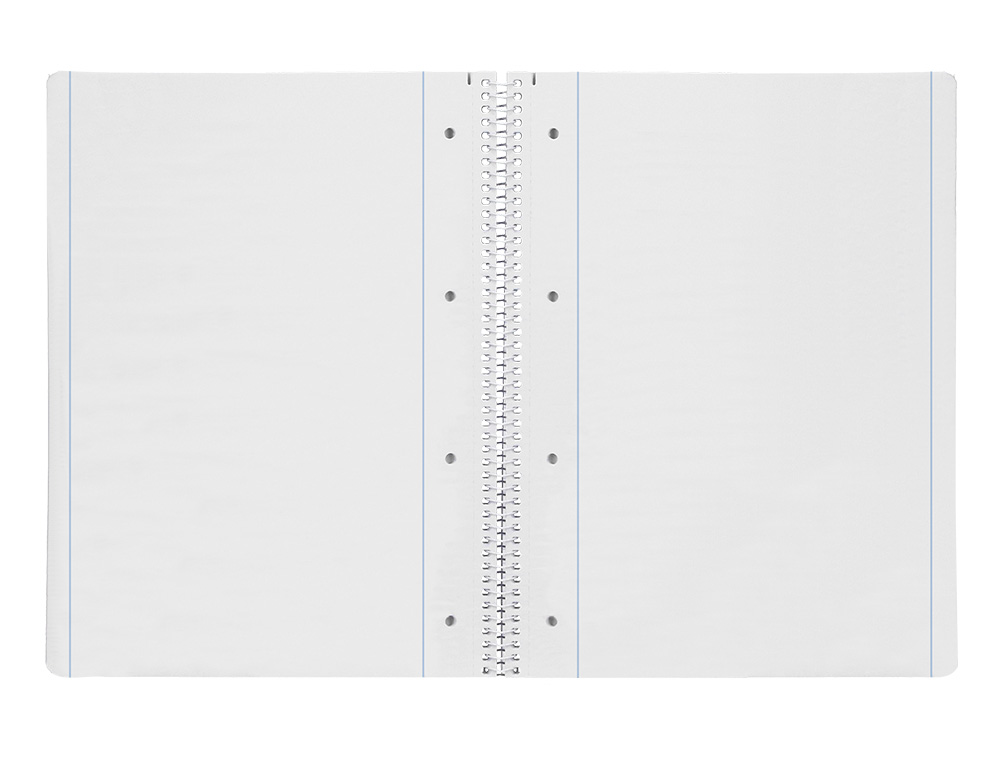 CUADERNO ESPIRAL LIDERPAPEL A4 MICRO SERIE AZUL TAPA BLANDA 80H 75GR LISO CON MARGEN 4 TALADROS AZUL