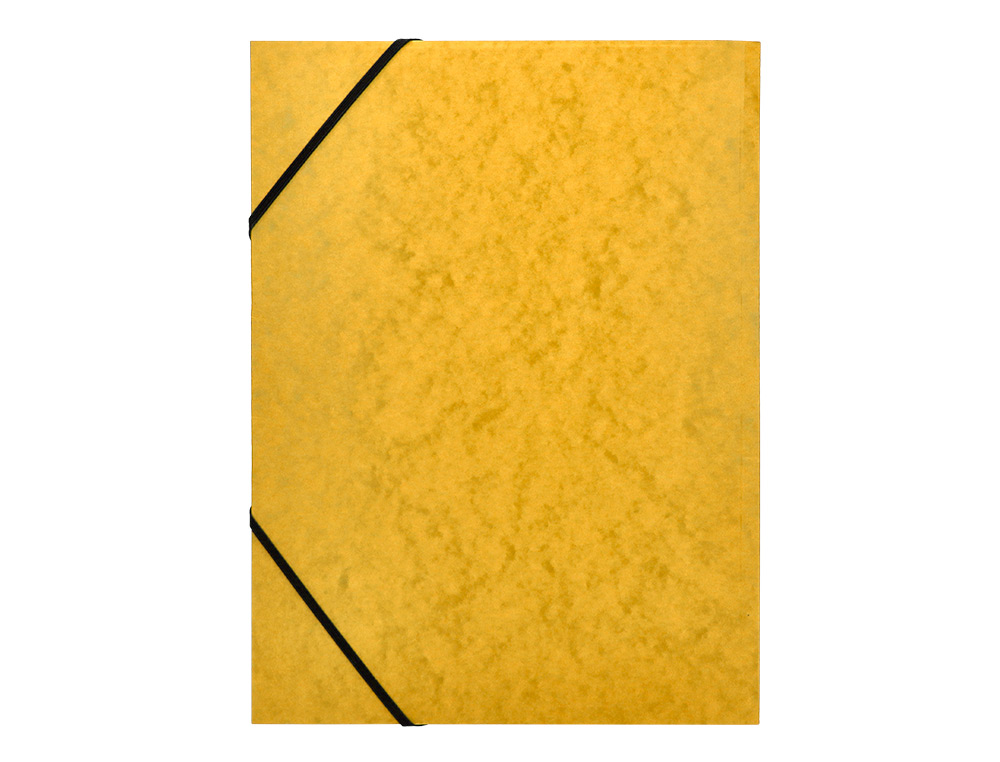 CARPETA Q-CONNECT GOMAS KF02166 CARTON SIMIL-PRESPAN SOLAPAS 320X243 MM AMARILLA