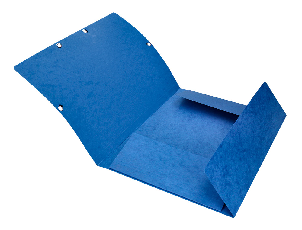 CARPETA Q-CONNECT GOMAS KF02167 CARTON SIMIL-PRESPAN SOLAPAS 320X243 MM AZUL