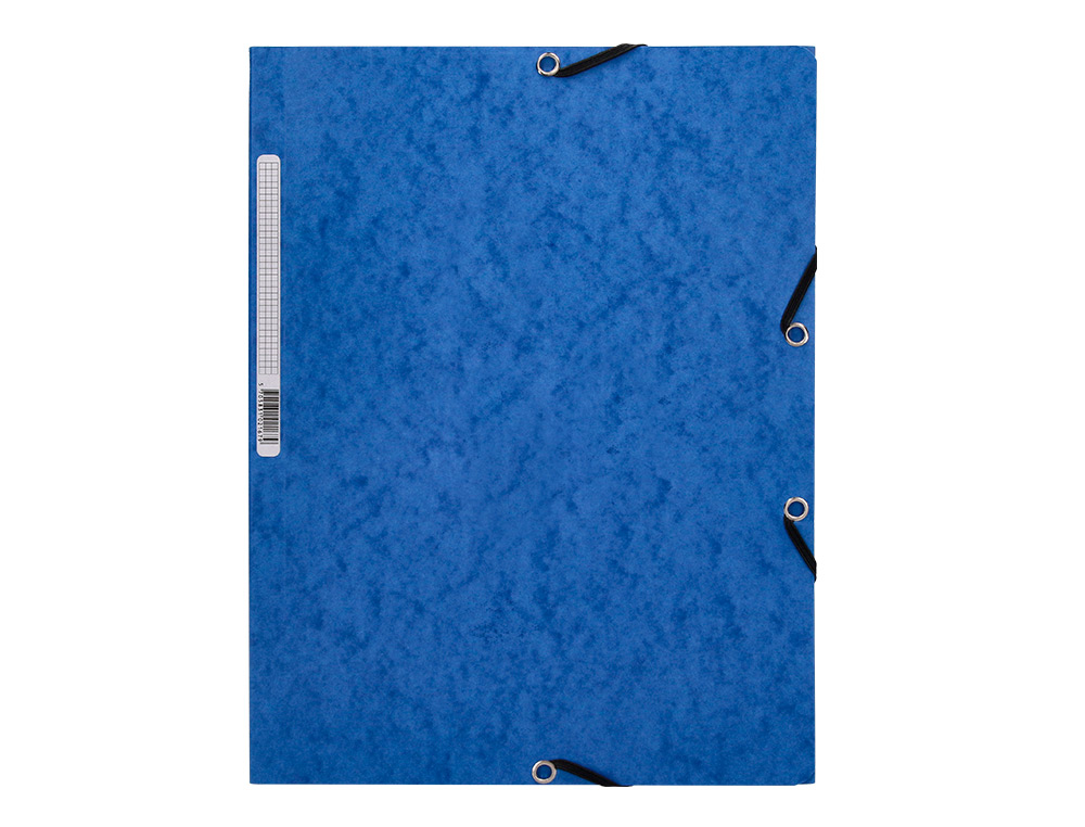 CARPETA Q-CONNECT GOMAS KF02167 CARTON SIMIL-PRESPAN SOLAPAS 320X243 MM AZUL