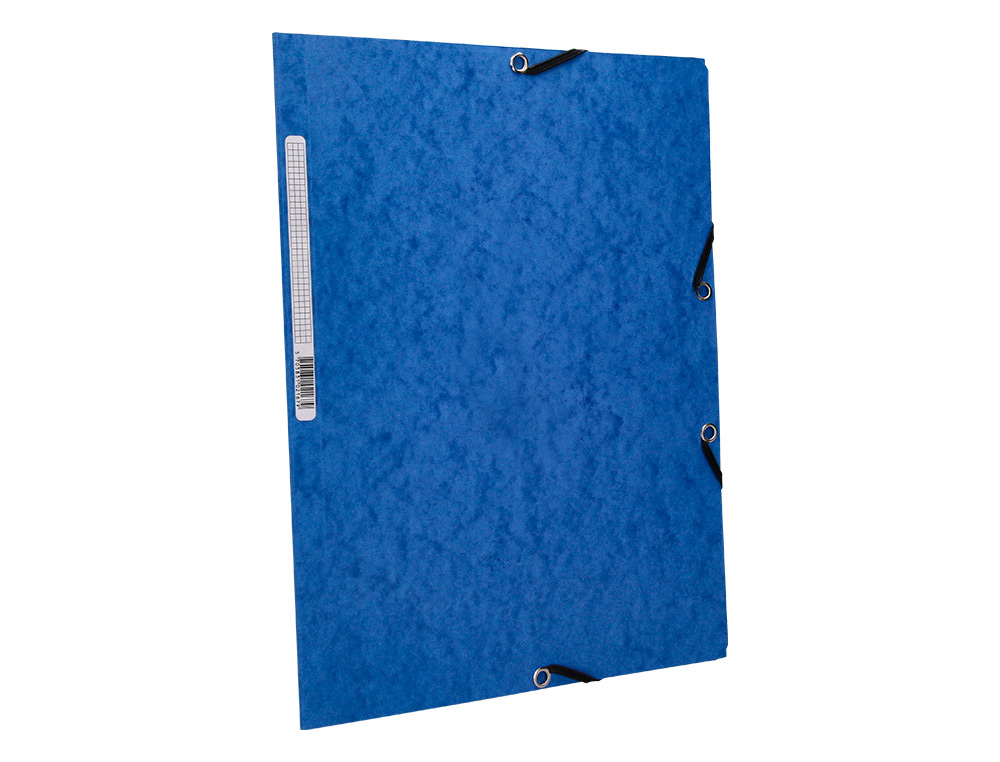 CARPETA Q-CONNECT GOMAS KF02167 CARTON SIMIL-PRESPAN SOLAPAS 320X243 MM AZUL