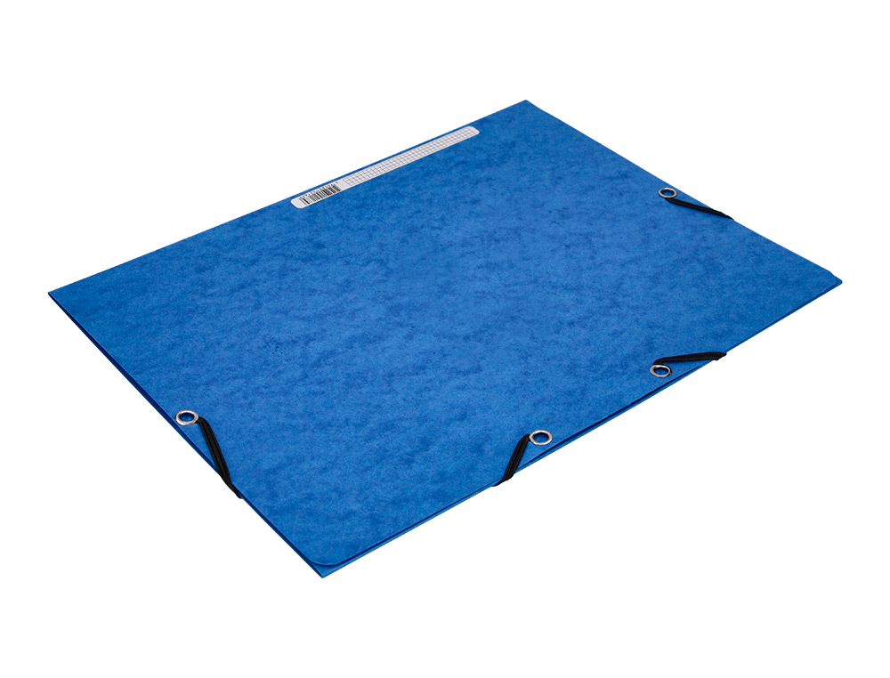 CARPETA Q-CONNECT GOMAS KF02167 CARTON SIMIL-PRESPAN SOLAPAS 320X243 MM AZUL