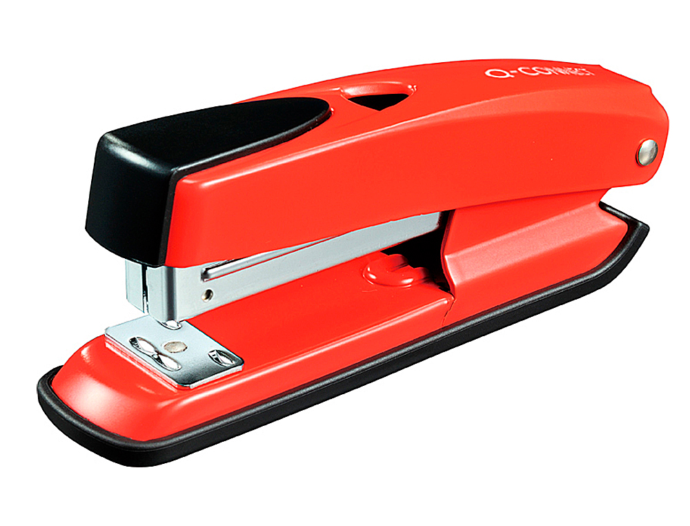 GRAPADORA Q-CONNECT KF02152 PLASTICO ABS ROJA CAPACIDAD 20 HOJAS