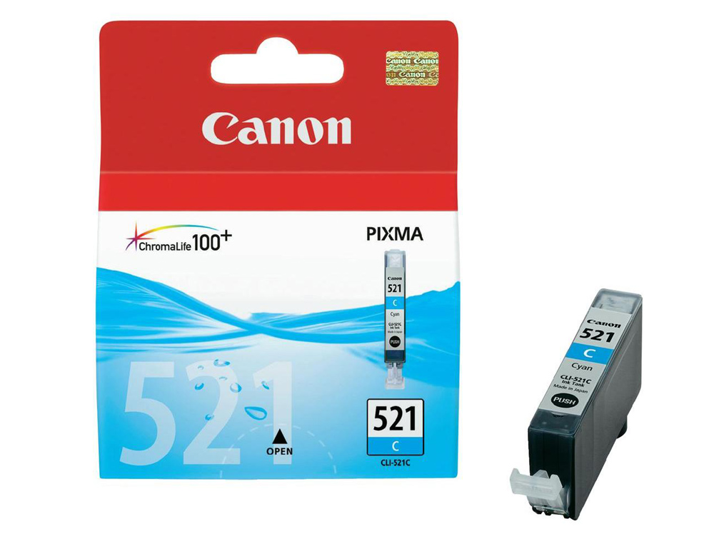 INK-JET CANON CLI-521C CIAN PIXMA MP620/630/980 IP3600/4600
