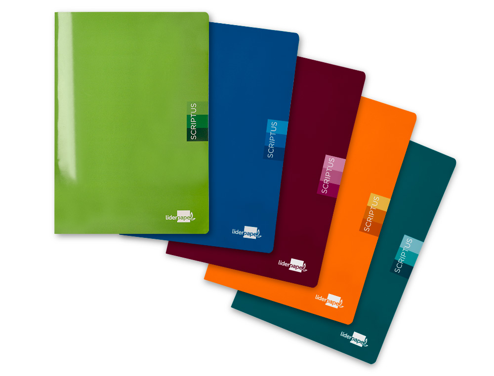 LIBRETA LIDERPAPEL SCRIPTUS A4 48 HOJAS 90GR CUADRO 6MM CO N MARGEN