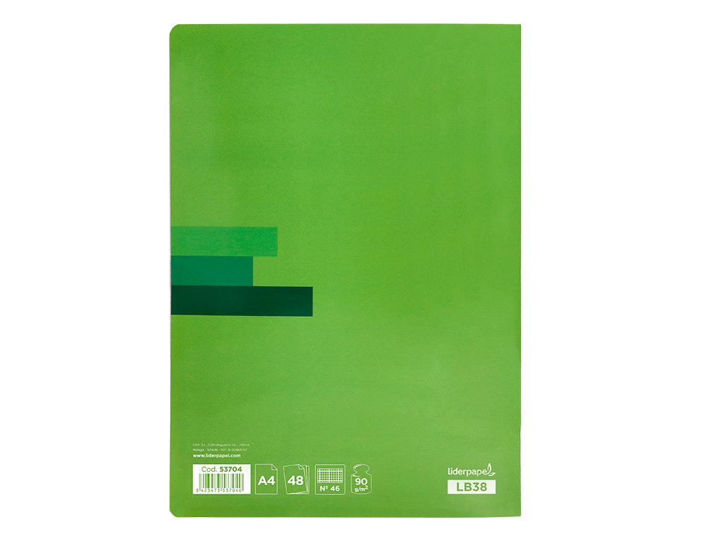 LIBRETA LIDERPAPEL SCRIPTUS A4 48 HOJAS 90GR RAYADO N46