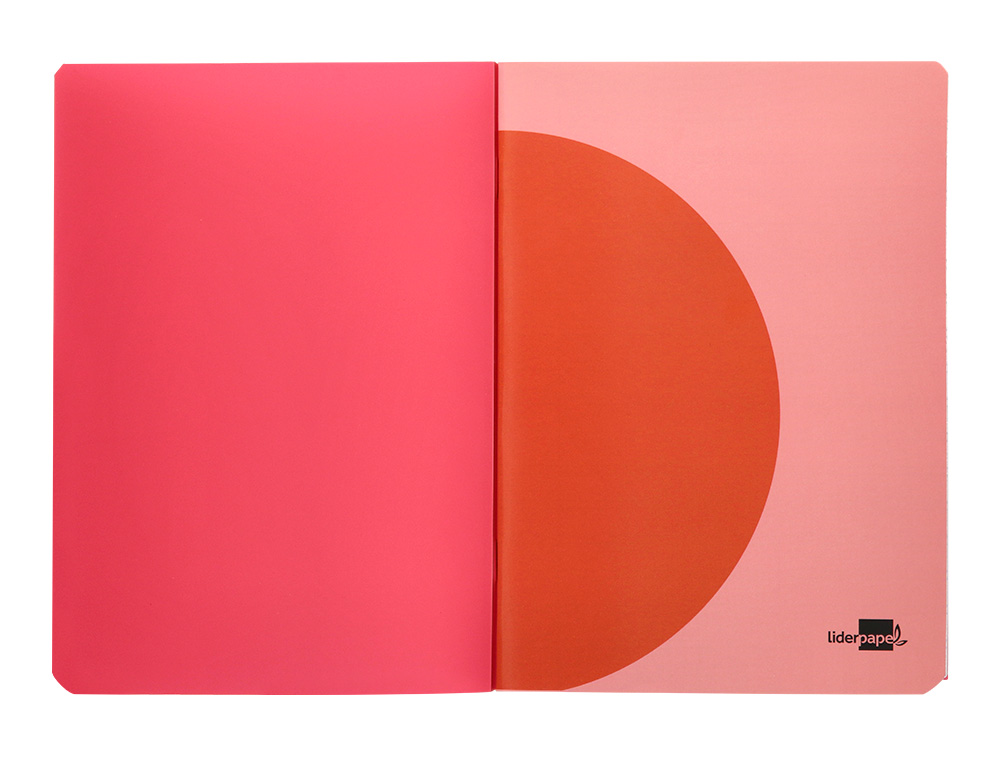 LIBRETA LIDERPAPEL 360 TAPA DE PLASTICO A4 48 HOJAS 90G/M2 CUADRO 4MM CON MARGEN COLORES SURTIDOS