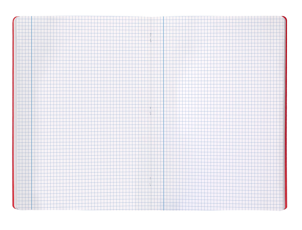 LIBRETA LIDERPAPEL 360 TAPA DE PLASTICO A4 48 HOJAS 90G/M2 CUADRO 4MM CON MARGEN COLORES SURTIDOS