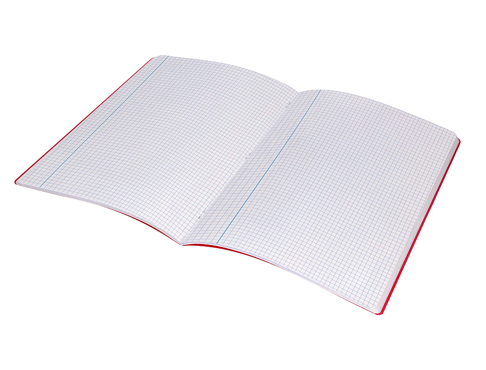 LIBRETA LIDERPAPEL 360 TAPA DE PLASTICO A4 48 HOJAS 90G/M2 CUADRO 4MM CON MARGEN COLORES SURTIDOS