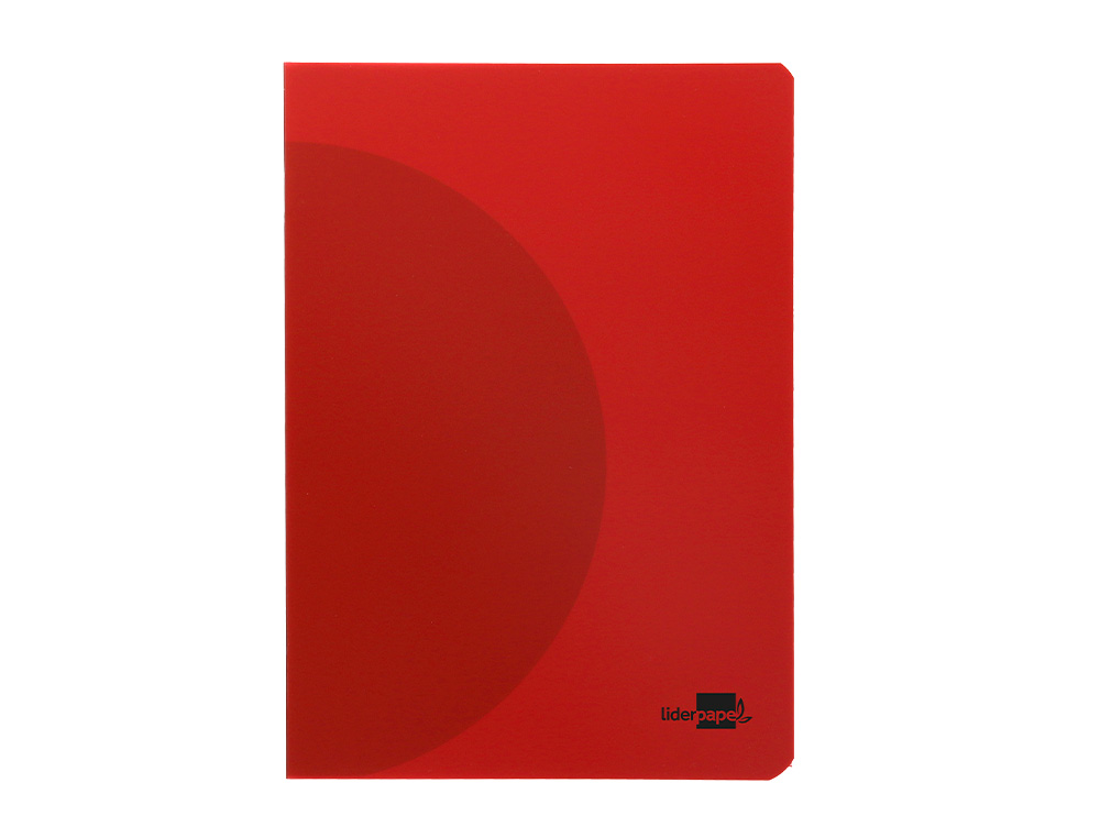 LIBRETA LIDERPAPEL 360 TAPA DE PLASTICO A4 48 HOJAS 90G/M2 CUADRO 4MM CON MARGEN COLORES SURTIDOS